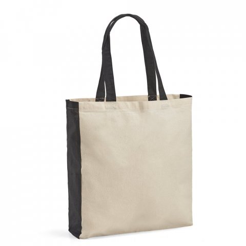 BAZAR. Sacola 100% algod&atilde;o (140 g/m&sup2;) - Preto