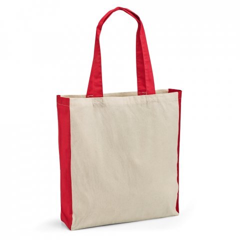 BAZAR. Sacola 100% algod&atilde;o (140 g/m&sup2;) - Vermelho