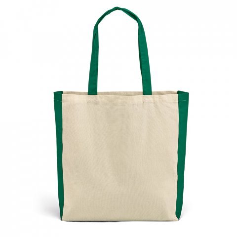 BAZAR. Sacola 100% algod&atilde;o (140 g/m&sup2;) - Verde