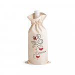 JEROME. Sacola para garrafa em 100% algod&atilde;o(180 g/m&sup2;) - Natural