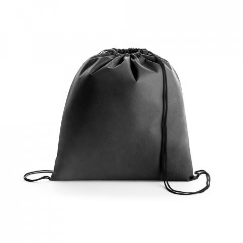 BOXP. Sacola tipo mochila em non-woven (80 g/m&sup2;) - Preto