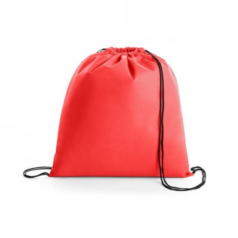 BOXP. Sacola tipo mochila em non-woven (80 g/m&sup2;) - Vermelho