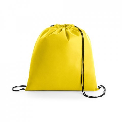 BOXP. Sacola tipo mochila em non-woven (80 g/m&sup2;) - Amarelo