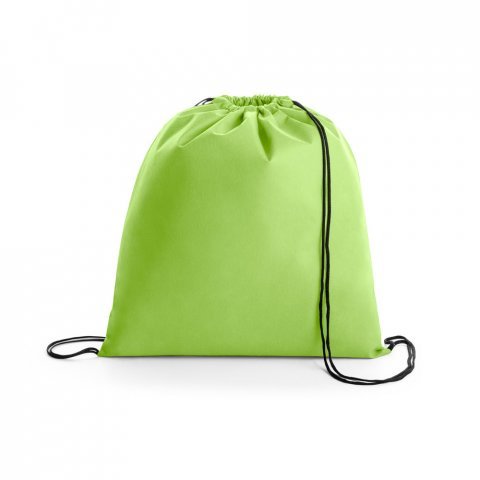 BOXP. Sacola tipo mochila em non-woven (80 g/m&sup2;) - Verde claro