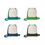 ROMFORD. Sacola tipo mochila 100% algod&atilde;o (180 g/m&sup2;)