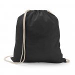 ILFORD. Sacola tipo mochila 100% algod&atilde;o (100g/m&sup2;) - Preto
