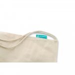 NAMPULA. Sacola tipo mochila em algod&atilde;o org&acirc;nico (120 g/m&sup2;) - Natural