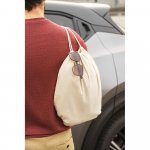 NAMPULA. Sacola tipo mochila em algod&atilde;o org&acirc;nico (120 g/m&sup2;)