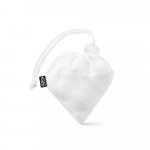 BOLZANO. Sacola dobr&aacute;vel 100% rPET com bolso em 100% poli&eacute;ster reciclado 190T - Branco