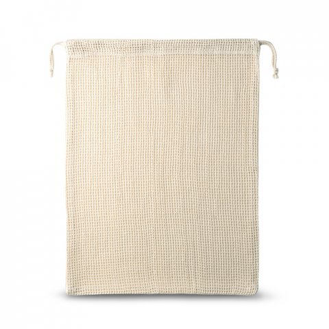 NAPOLI. Sacola 100% algod&atilde;o (120 g/m&sup2;) - Natural claro