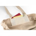 PADOVA. Sacola em juco (mistura de algod&atilde;o e juta, 275 g/m&sup2;) - Natural