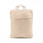 MARBELLA. Mochila em juco (mistura de algod&atilde;o e juta, 275 g/m&sup2;) 7 L - Natural