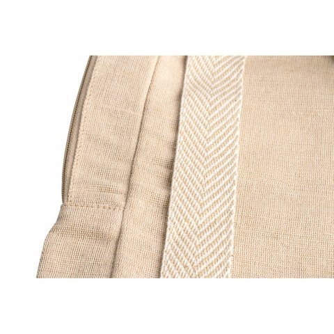 MARBELLA. Mochila em juco (mistura de algod&atilde;o e juta, 275 g/m&sup2;) 7 L - Natural
