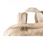 MARBELLA. Mochila em juco (mistura de algod&atilde;o e juta, 275 g/m&sup2;) 7 L - Natural