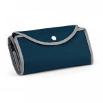 PERTINA. Sacola dobr&aacute;vel em non-woven (80 g/m&sup2;) - Azul marinho