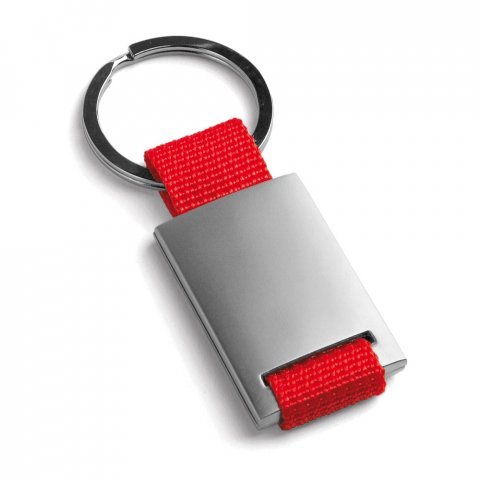 GRIPITCH. Chaveiros em metal e em webbing - Vermelho