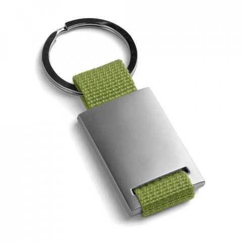 GRIPITCH. Chaveiros em metal e em webbing - Verde claro