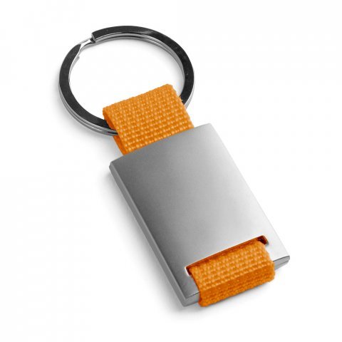 GRIPITCH. Chaveiros em metal e em webbing - Laranja