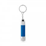 LERGAN. Chaveiro em alum&iacute;nio com lanterna de 3 luzes LEDs - Azul royal