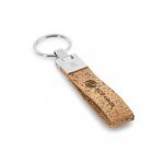 CORKS. Chaveiro em corti&ccedil;a e metal - Natural