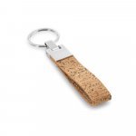 CORKS. Chaveiro em corti&ccedil;a e metal - Natural