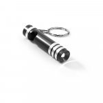 LEIF. Chaveiro em metal com lanterna LED - Preto