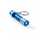LEIF. Chaveiro em metal com lanterna LED - Azul royal