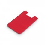 BELL. Porta cart&otilde;es para celular em PVC - Vermelho