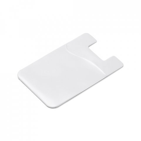 BELL. Porta cart&otilde;es para celular em PVC - Branco