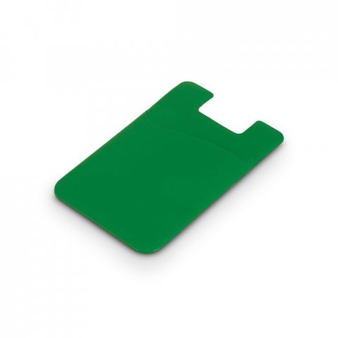 BELL. Porta cart&otilde;es para celular em PVC - Verde