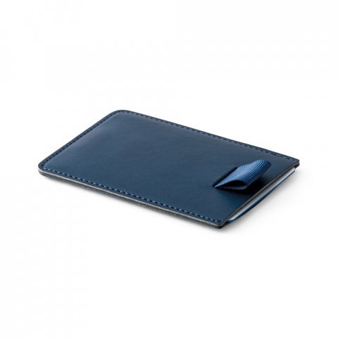POPPY. Porta cart&otilde;es em PU com bloqueio RFID - Azul