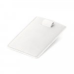 POPPY. Porta cart&otilde;es em PU com bloqueio RFID - Branco