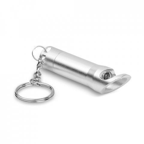 TORCHEN. Lanterna em metal com 3 LEDs - Cromado satinado