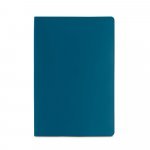 QUEIROS. Caderno A5 de capa flex&iacute;vel em papel pedra (620g/m&sup2;) - Azul
