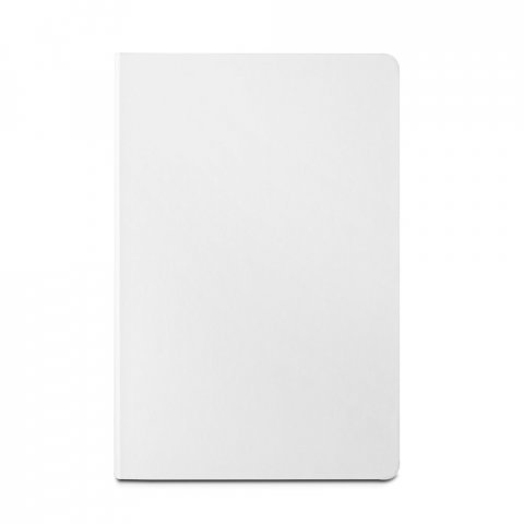 CRANE. Caderno A5 resistente &agrave; &aacute;gua em papel pedra (120g/m&sup2;), com p&aacute;ginas pautadas - Branco