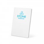 CRANE. Caderno A5 resistente &agrave; &aacute;gua em papel pedra (120g/m&sup2;), com p&aacute;ginas pautadas - Branco
