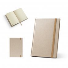 DICKINSON. Caderno A5 de capa dura em papel &agrave; base de cana-de-a&ccedil;&uacute;car (80% polpa da cana-de-a&ccedil;&uacute;car) com p&aacute;ginas pautadas