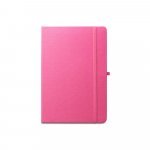 ANNE. Caderno A5 de capa dura em PET 100% reciclado, com p&aacute;ginas pautadas recicladas - Rosa