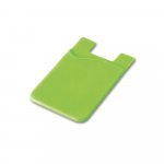 SHELLEY. Porta cart&otilde;es para celular em silicone - Verde claro