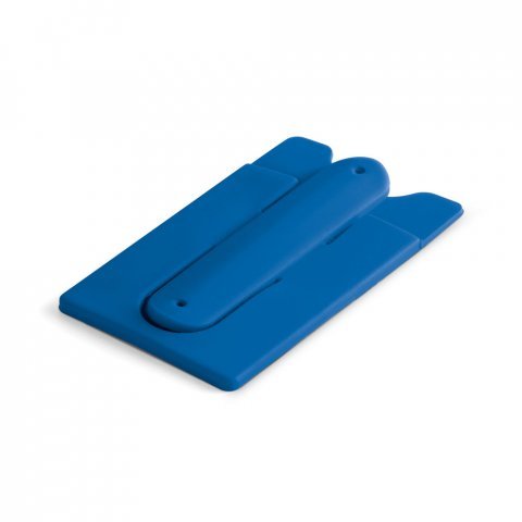 CARVER. Porta cart&otilde;es para celular em silicone - Azul royal