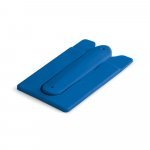 CARVER. Porta cart&otilde;es para celular em silicone - Azul royal