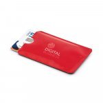 MEITNER. Porta cart&otilde;es com bloqueio RFID - Vermelho