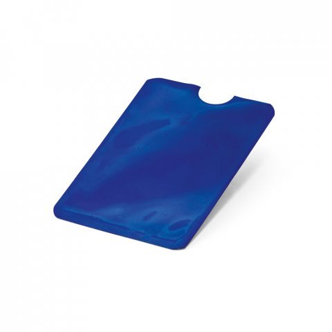 MEITNER. Porta cart&otilde;es com bloqueio RFID - Azul royal