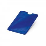 MEITNER. Porta cart&otilde;es com bloqueio RFID - Azul royal