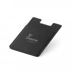 BLOCK. Porta cart&otilde;es para celular com bloqueio de RFID em PU - Preto