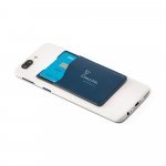 BLOCK. Porta cart&otilde;es para celular com bloqueio de RFID em PU - Azul