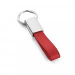 WATOH. Chaveiro em metal e PU - Vermelho