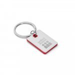 BECKET. Chaveiro em metal e ABS - Vermelho