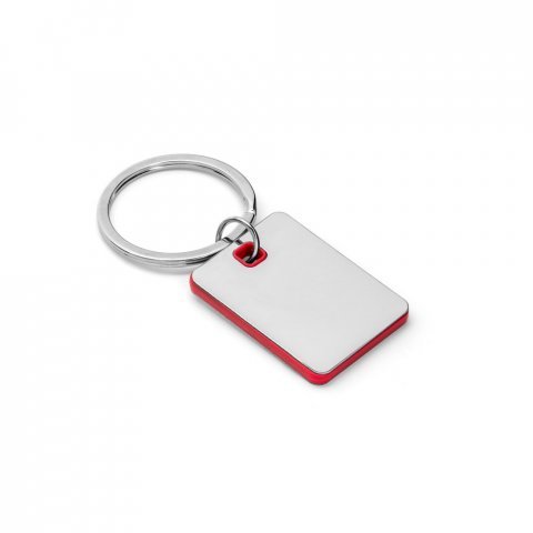 BECKET. Chaveiro em metal e ABS - Vermelho