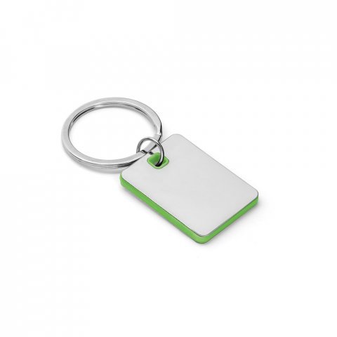 BECKET. Chaveiro em metal e ABS - Verde claro